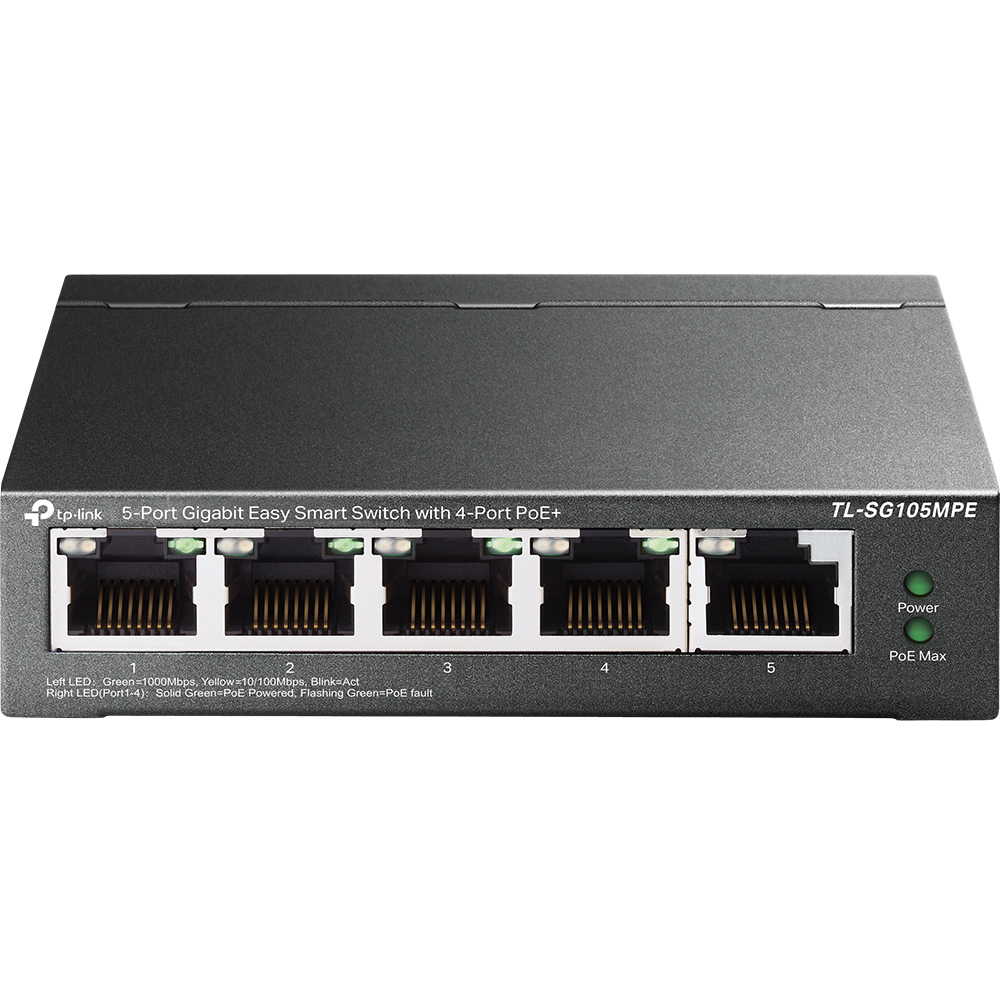 TP-Link TL-SG105MPE 5-Port Gigabit Easy Smart Switch 4x PoE+ – Ansicht 2