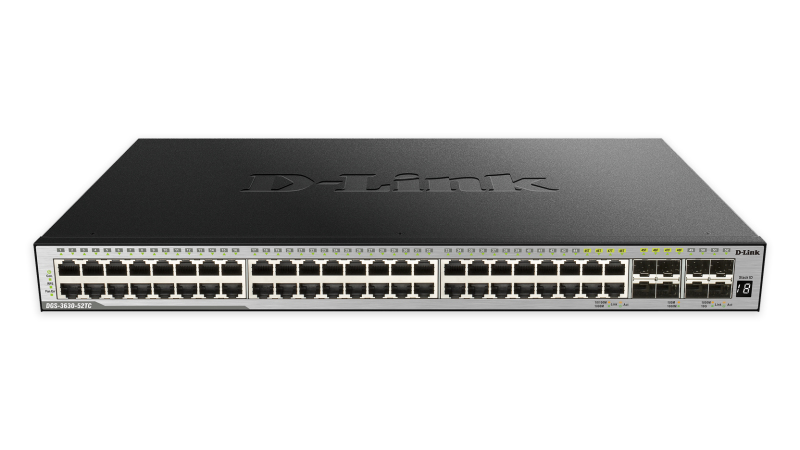 D-Link DGS-3630-52TC Managed network switch L3 Gigabit Ethernet (10/100/1000) 1U Schwarz