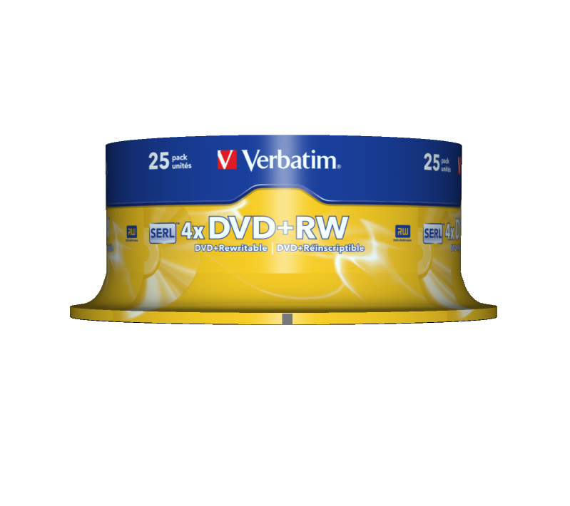 Verbatim DVD+RW Matt Silver 4,7 GB 25 Stück(e)