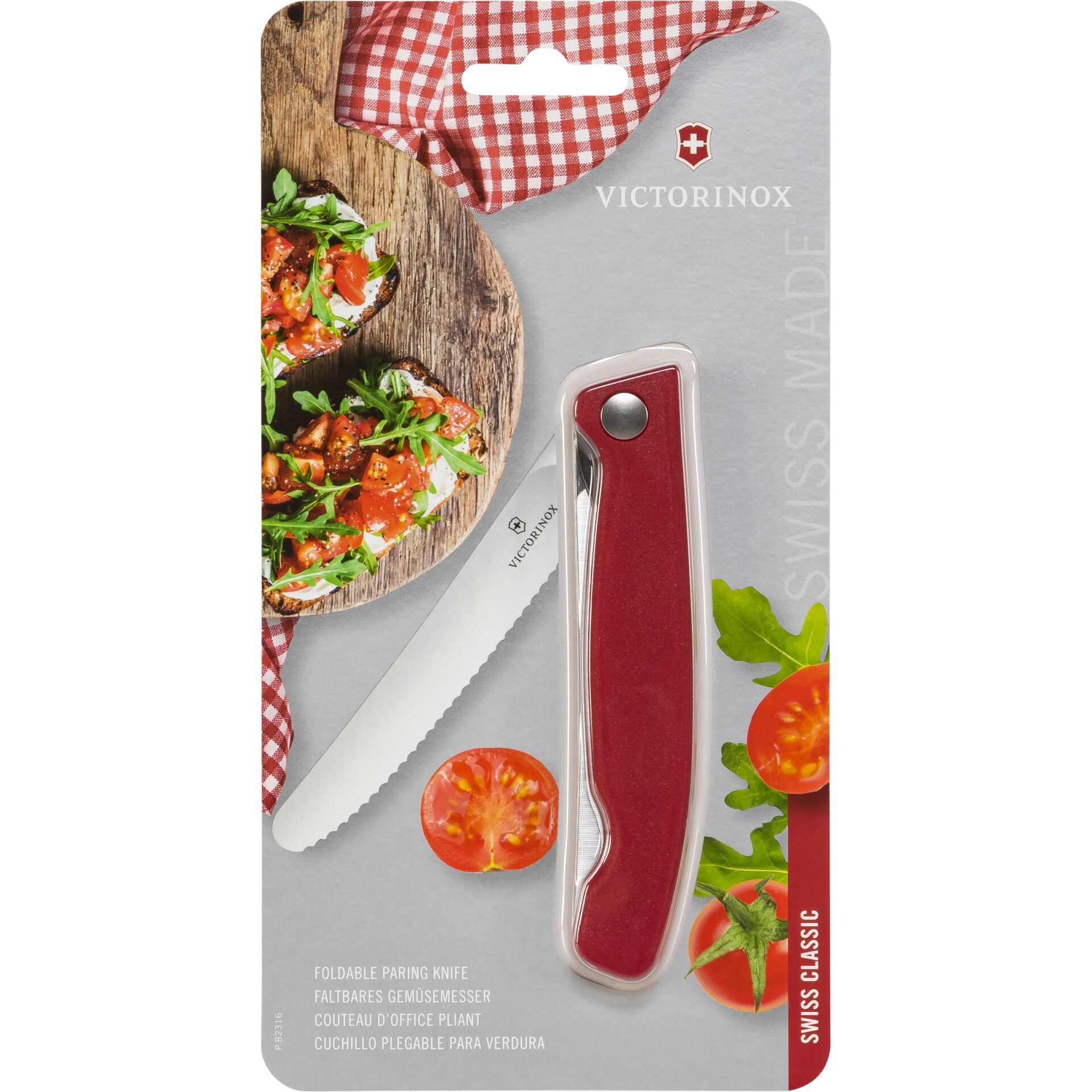 Victorinox Swiss Classic faltbares Gemüsemesser rot 824959_00