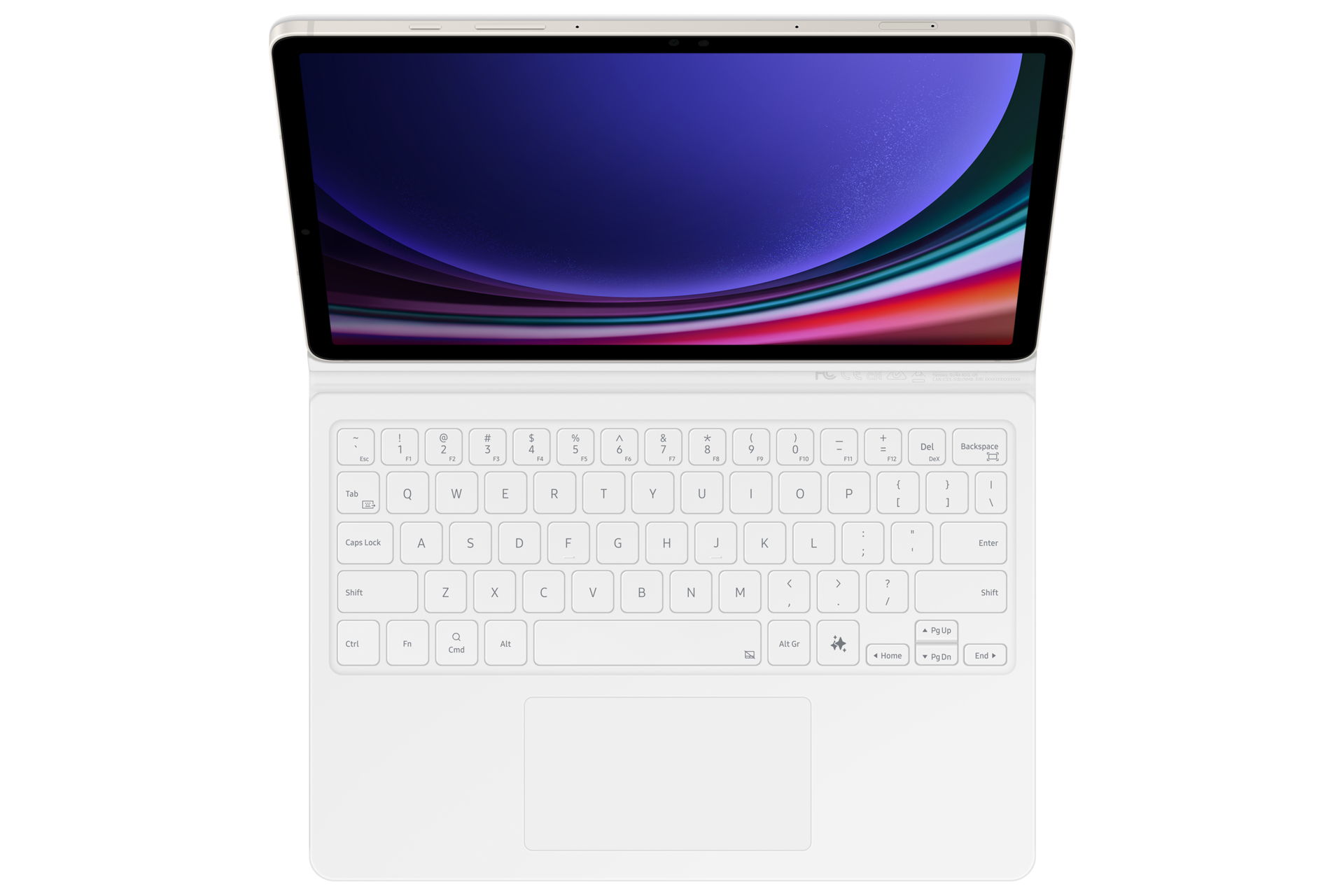Samsung Book Cover Keyboard für Galaxy Tab S9/9 FE White 9c984e327eba6299c078e5ea80bbe48f7a4f5adc