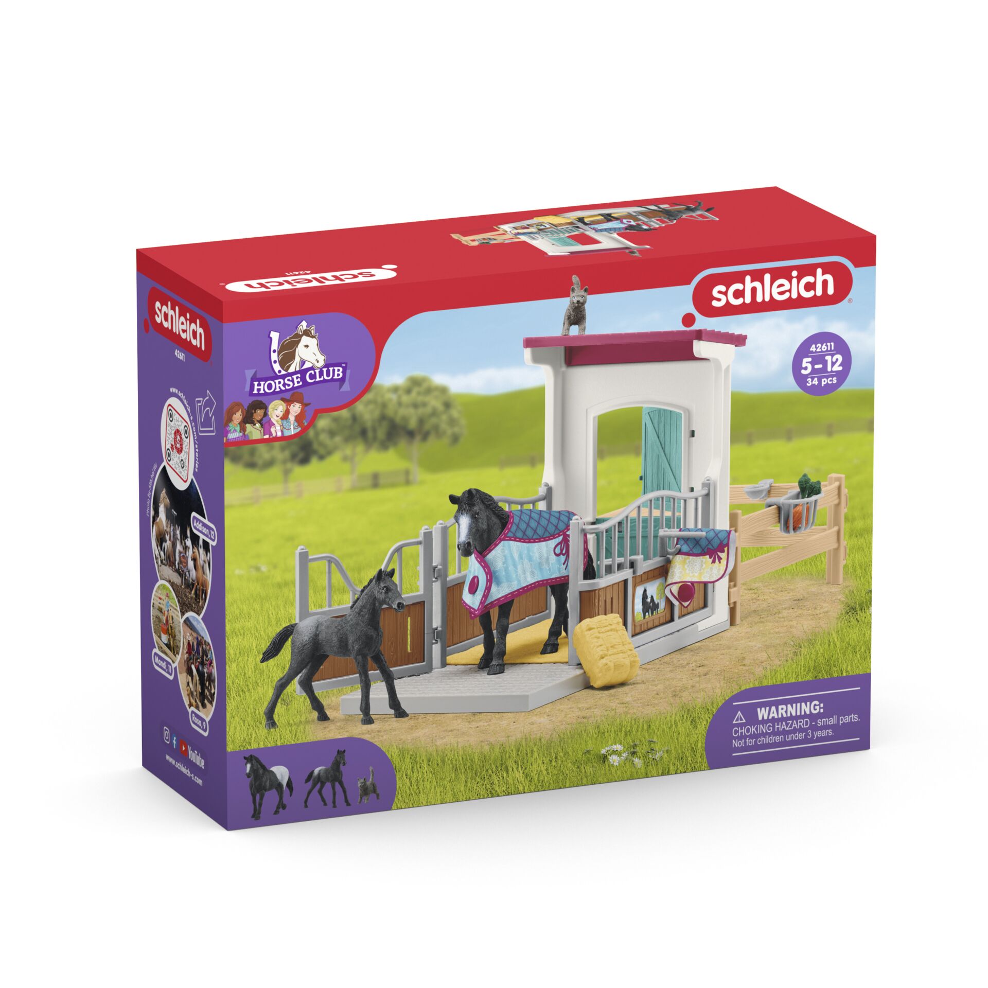 Schleich Horse Club     42611 Pferdebox mit Stute und Fohlen 792864_04