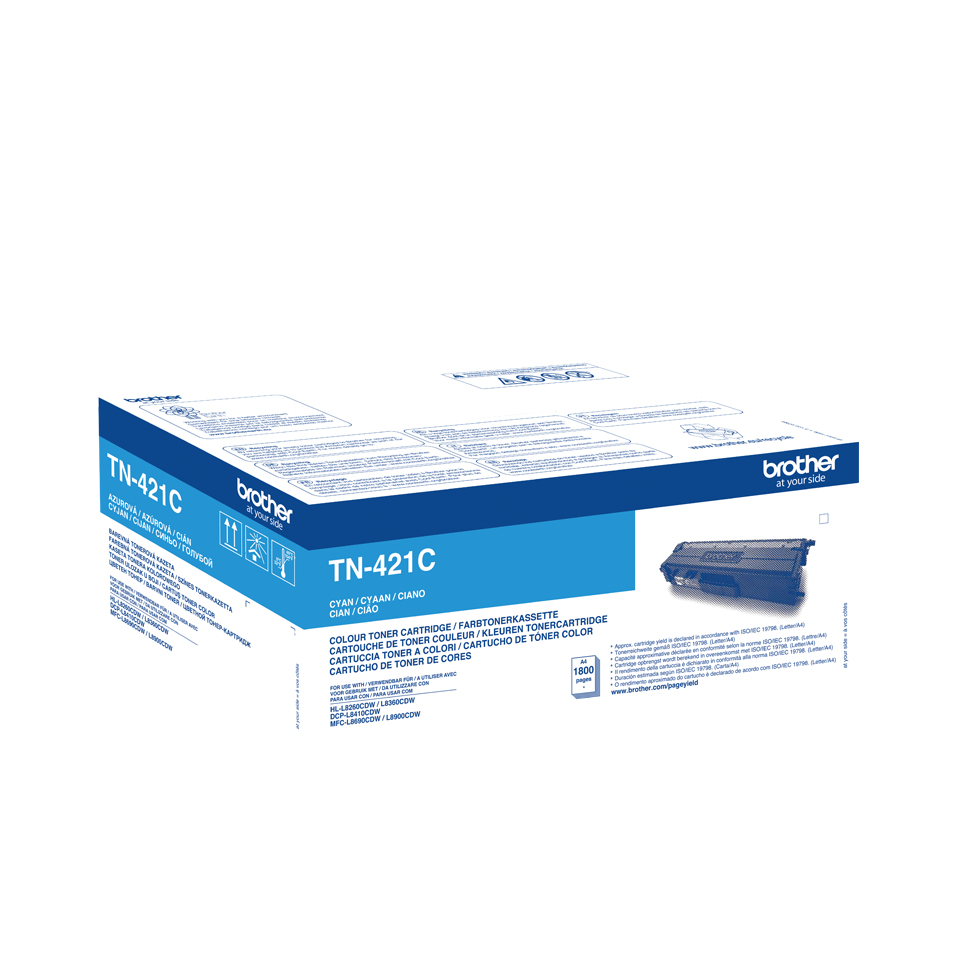 Brother TN-421C Laserpatrone Cyan Lasertoner / Patrone