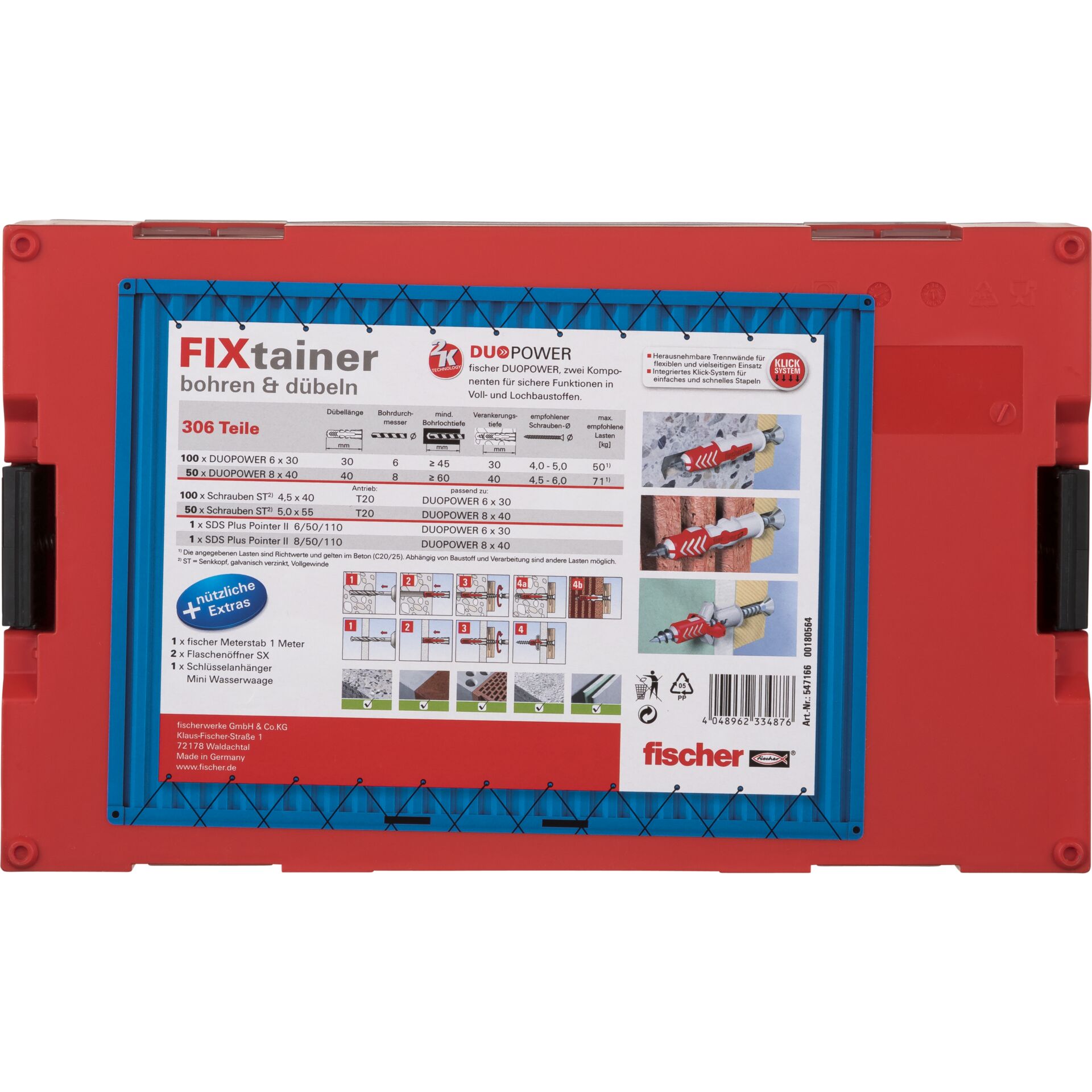 Fischer FIXtainer - bohren und dübeln