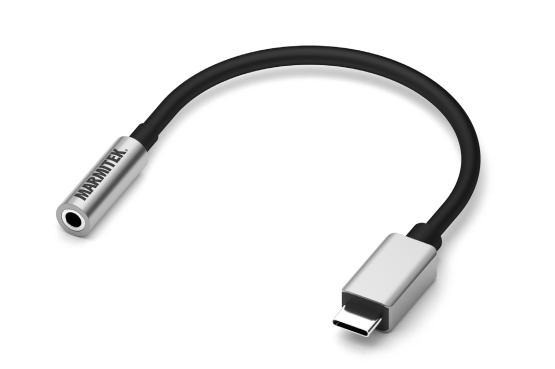 Marmitek 08374 Handykabel Schwarz, Silber 0,15 m USB C 3.5mm