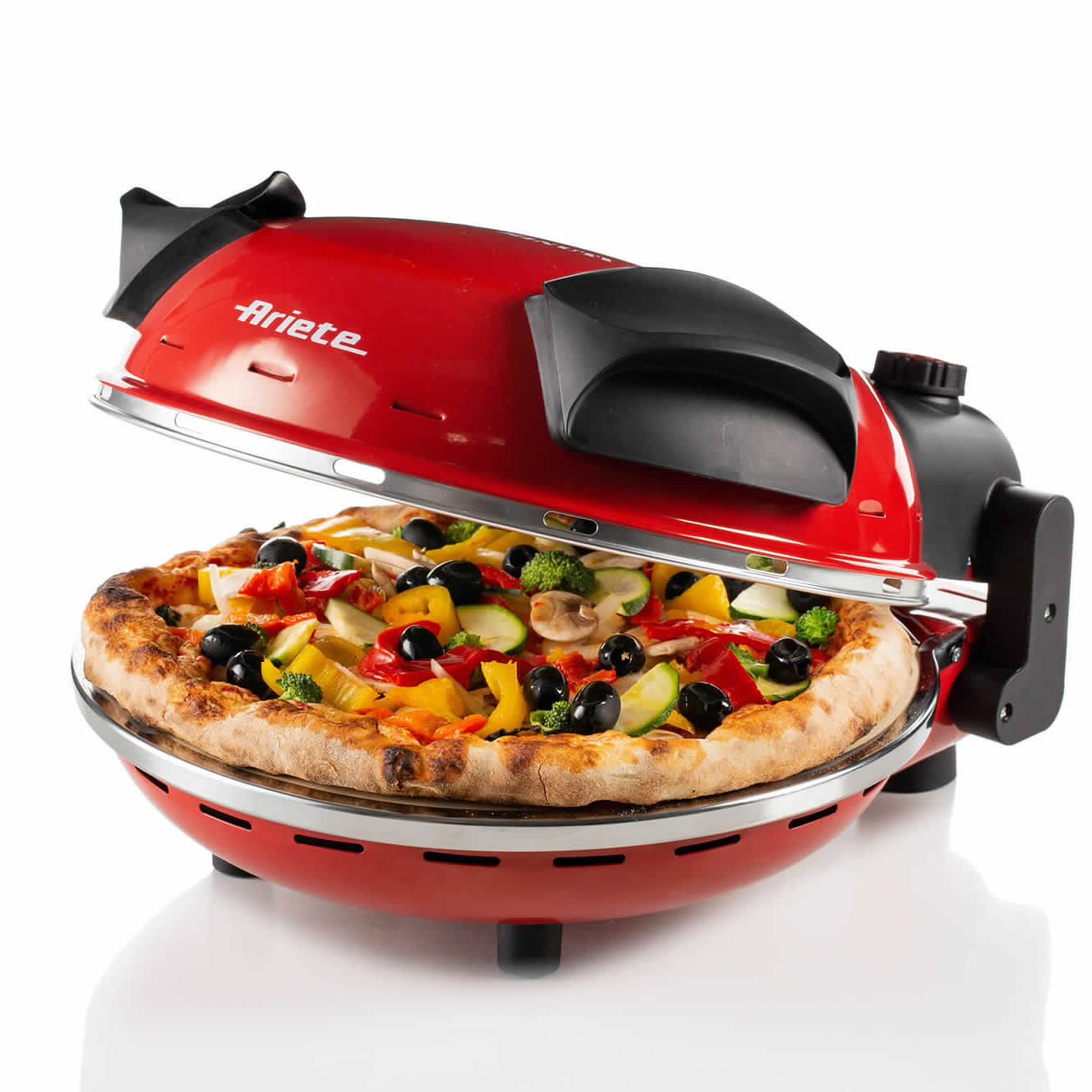 Ariete 0909 Pizzamacher/Ofen 1 Pizza/Pizzen 1200 W Schwarz, Rot