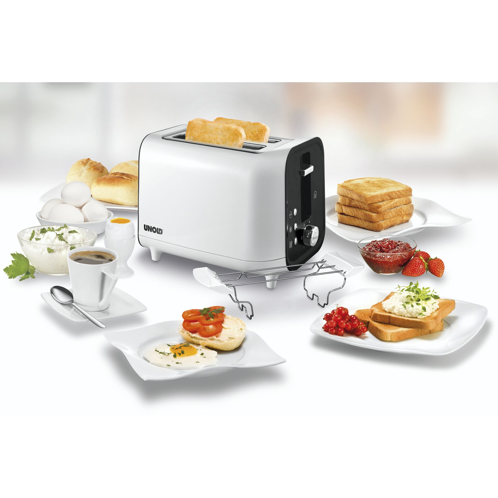 Unold 38410 Toaster Shine White