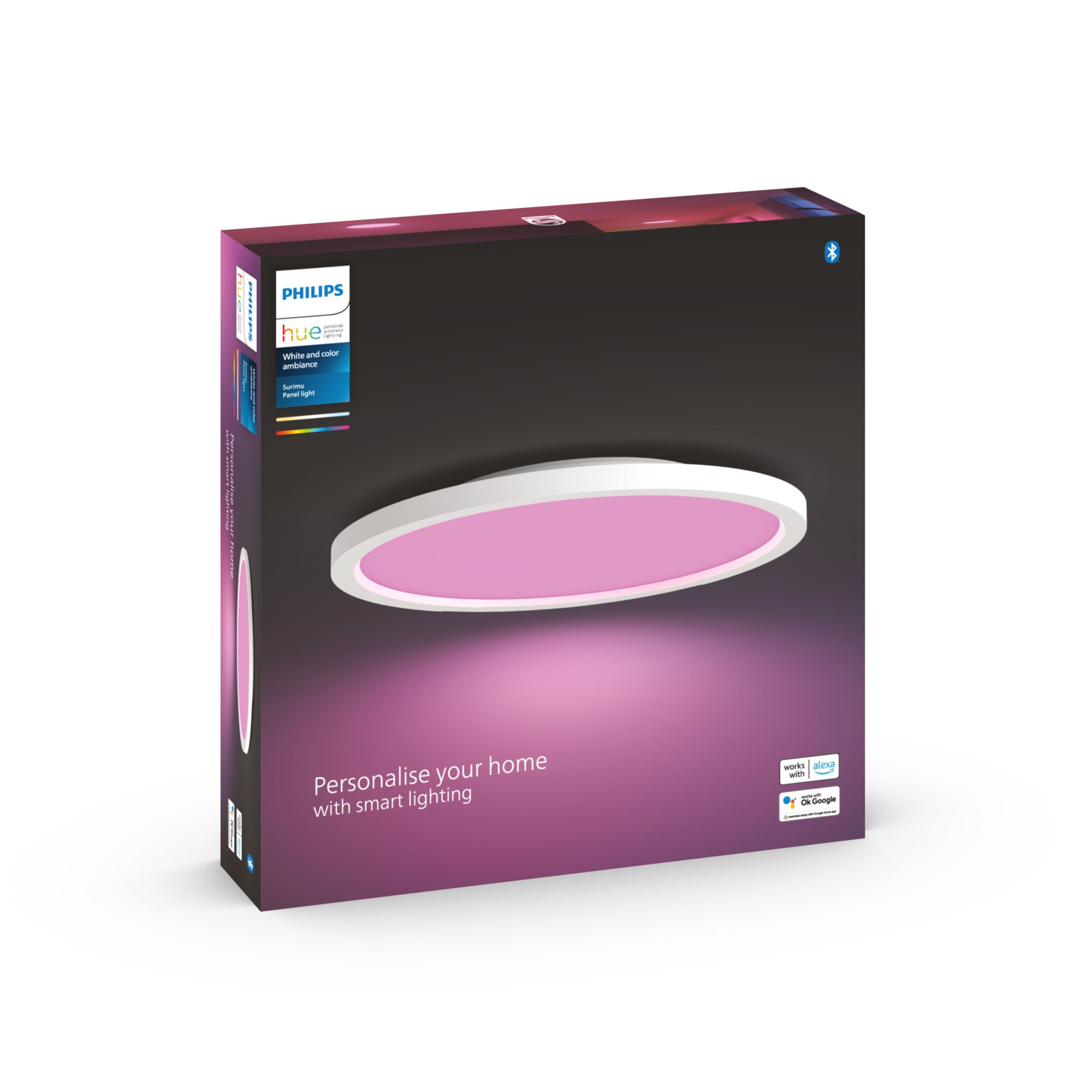 Philips Hue White & Col. Amb. Surimu Panel rund Weiß 4ae822e0426fbb7bced1c8326749aecd