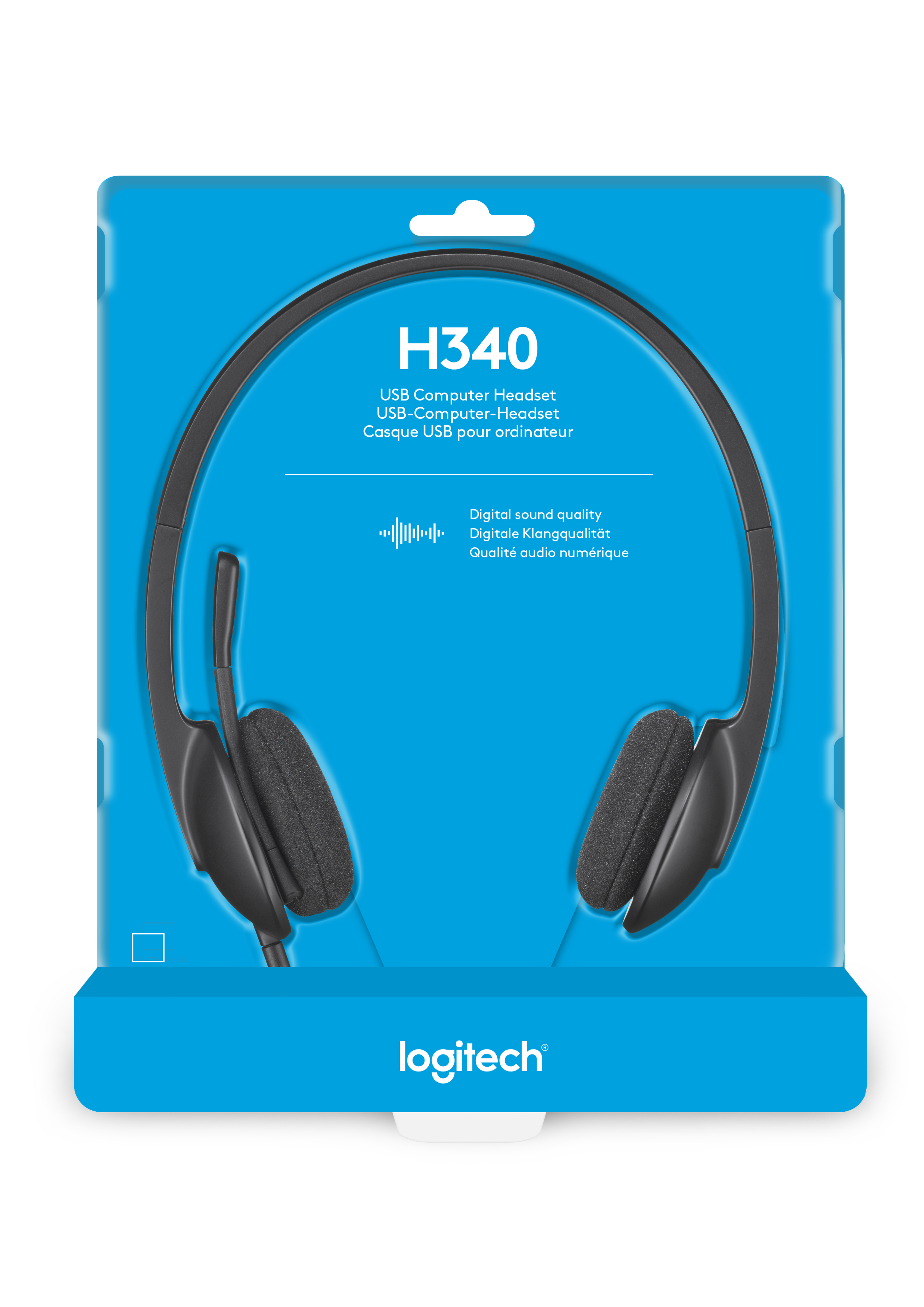 Logitech H340 USB Computer Headset Kopfhörer Verkabelt Kopfband Büro/Callcenter USB Typ-A Schwarz