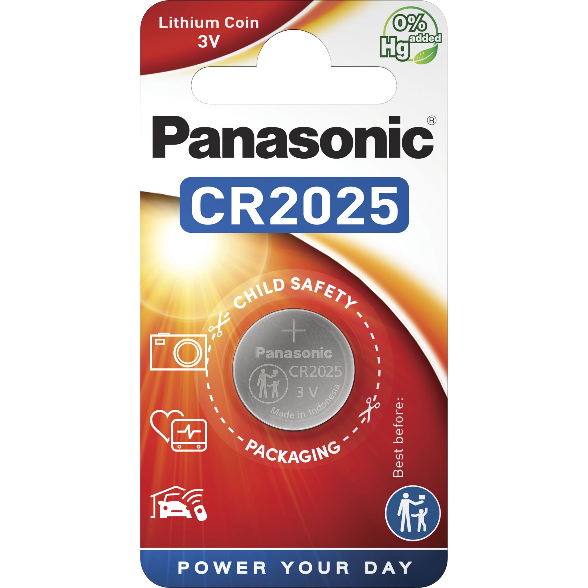 1x12 Panasonic CR 2025 Lithium Power    VPE Innenkarton 335986_01