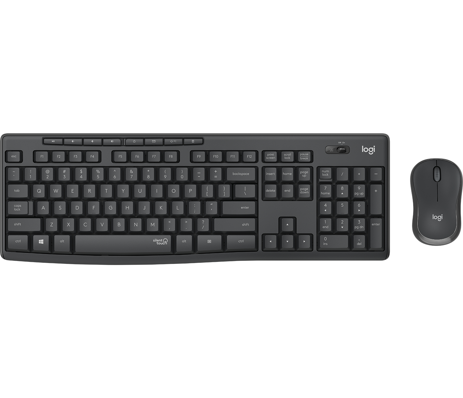 Logitech MK295 Silent Wireless Combo Tastatur RF Wireless QWERTZ Deutsch Schwarz