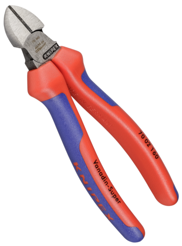 KNIPEX Seitenschneider schwarz atramentiert poliert 160 mm