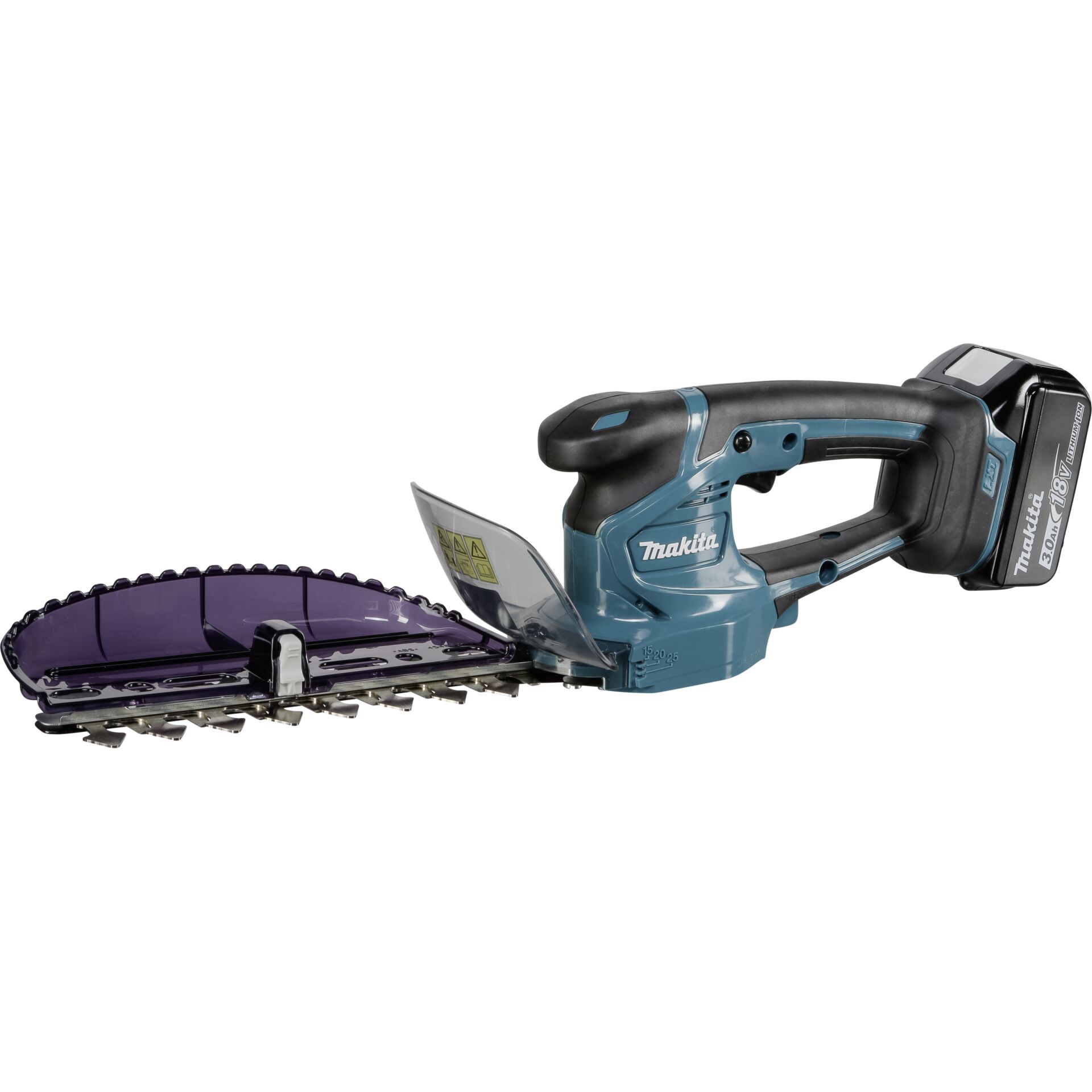 Makita Akku-Heckenschere, kabellos, mit ergonomischem Griff, ideal für präzise Gartenarbeit