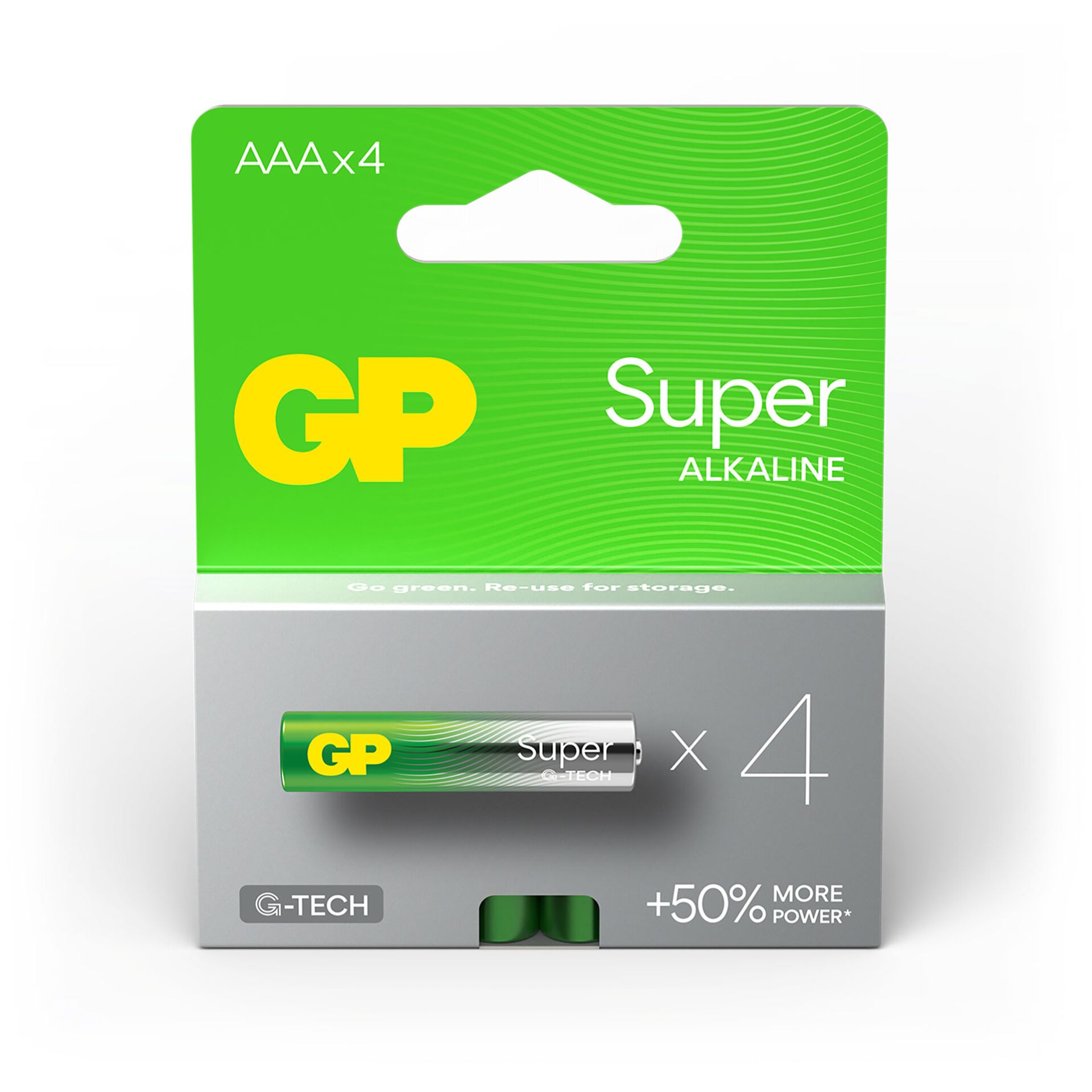 1x4 GP Super Alkaline 1,5V AAA Micro LR03 Rel. 03024AETA-B4 824588_02