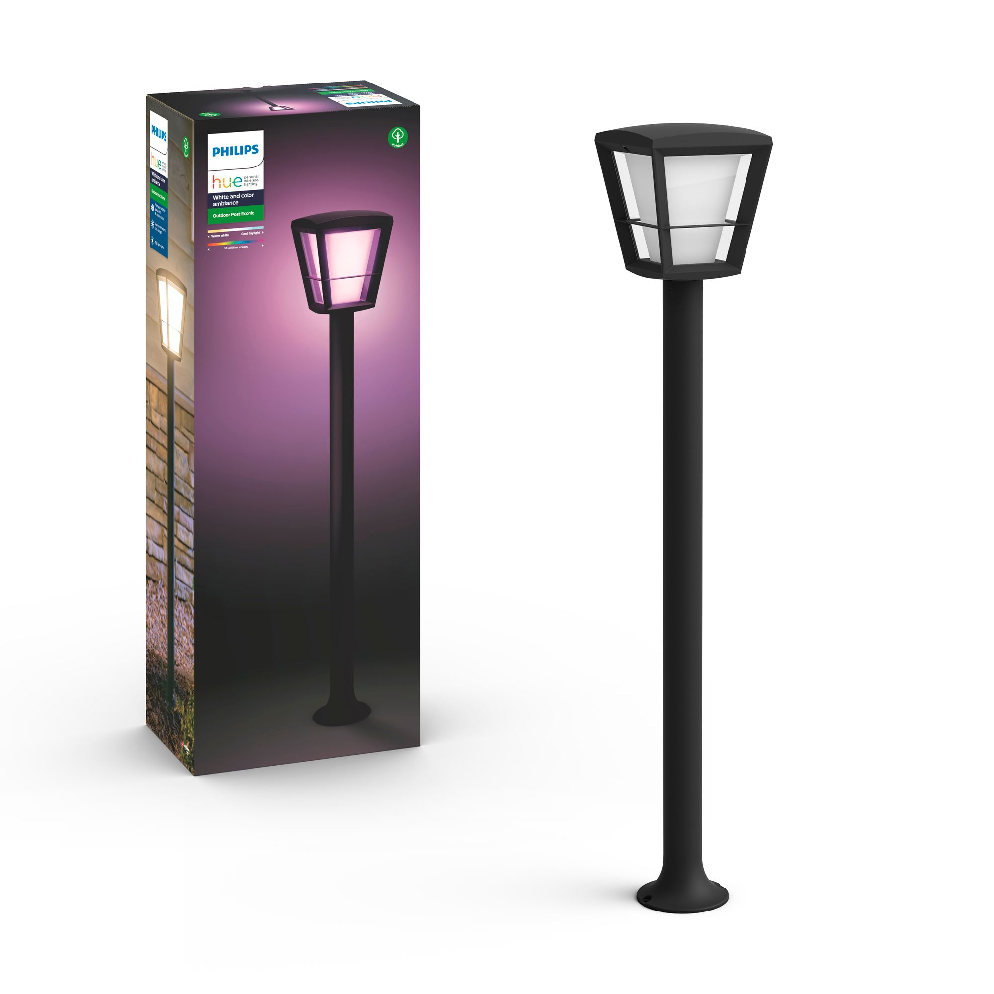 Philips Hue White and Color ambiance Econic Wegeleuchte
