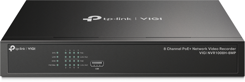 TP-Link VIGI NVR1008H-8MP 8 Kanal PoE Netzwerk Video Rekorder 105913969_9015724381