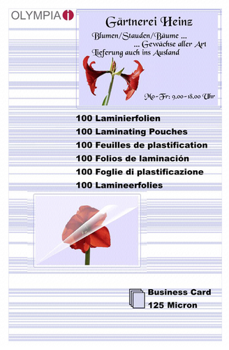 1x100 Olympia Laminierfolien