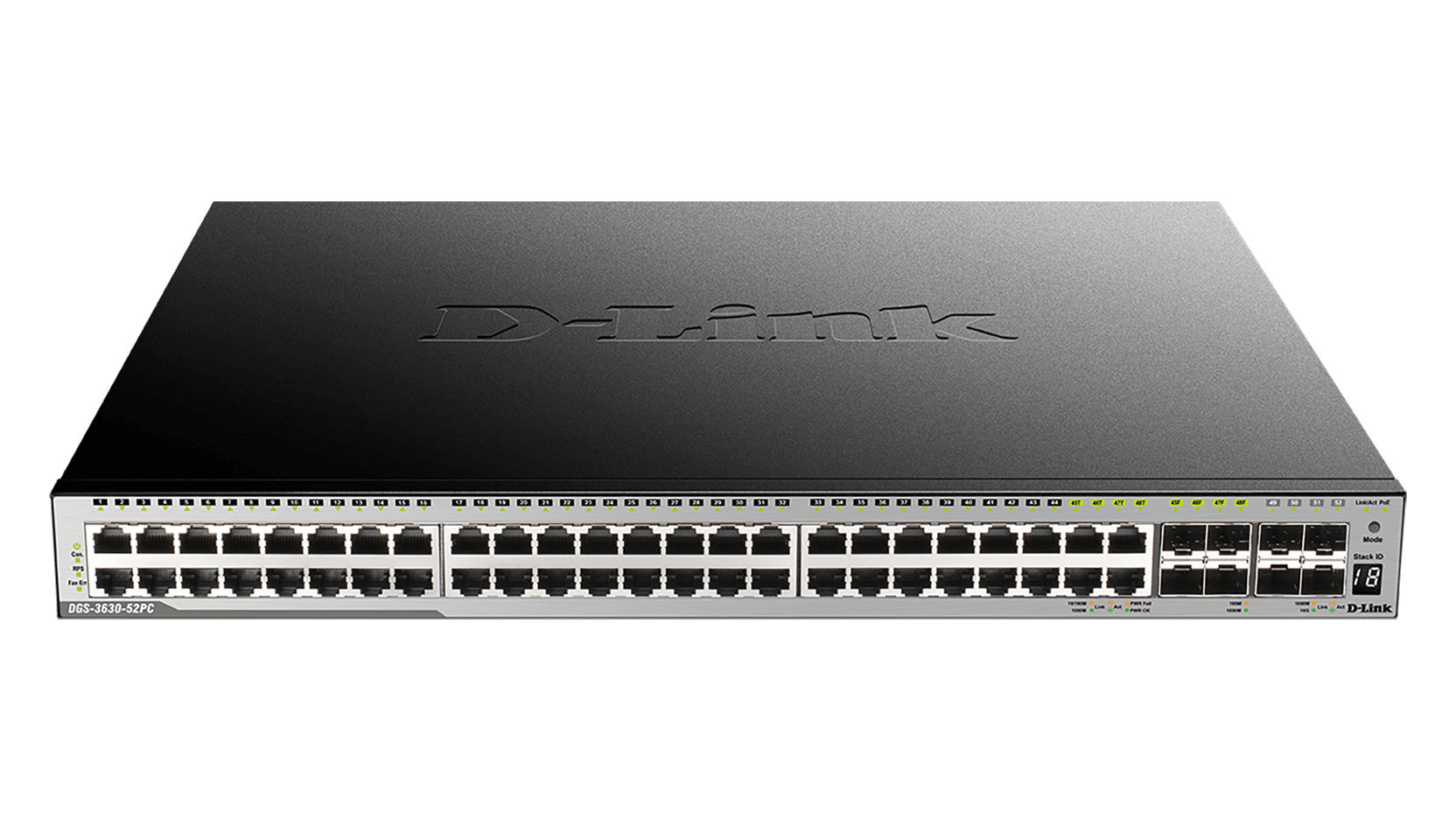 D-Link DGS-3630-52TC/SI/E 52-Port Layer 3 Gigabit Stack Switch – Ansicht 1