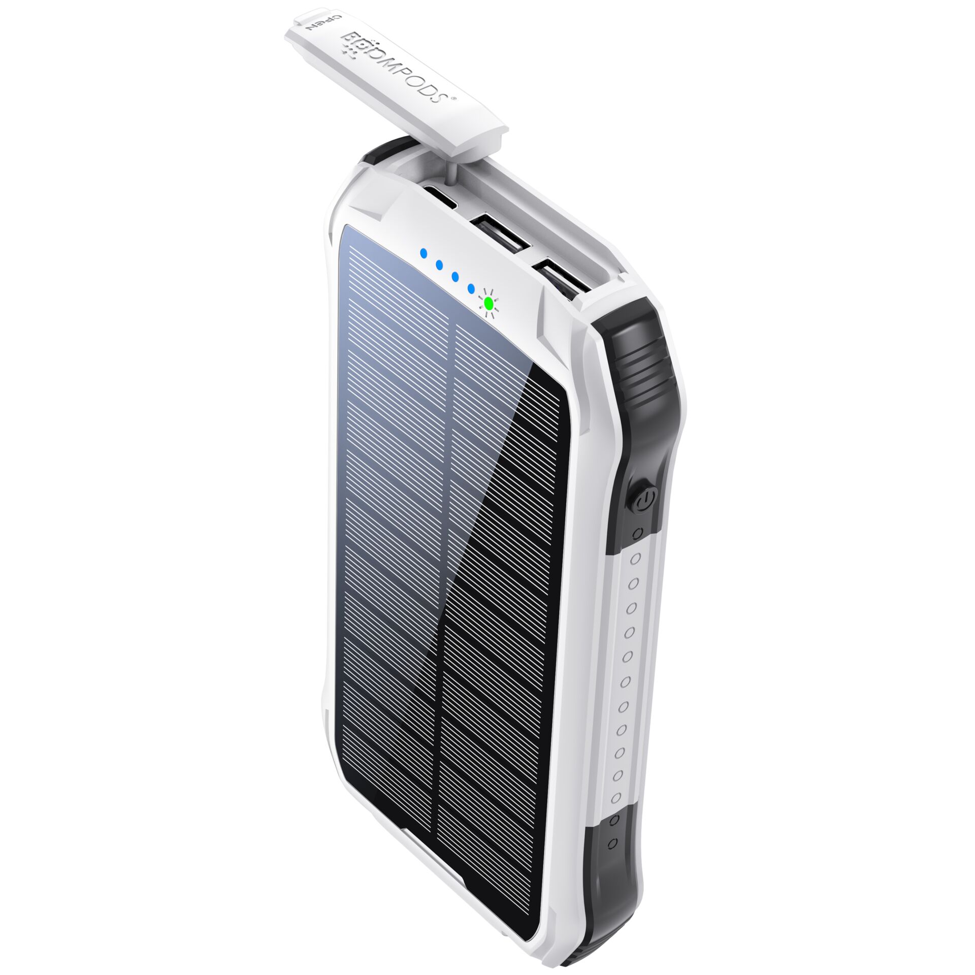 Boompods Neutron Solar Powerbank 10.000mAh weiß