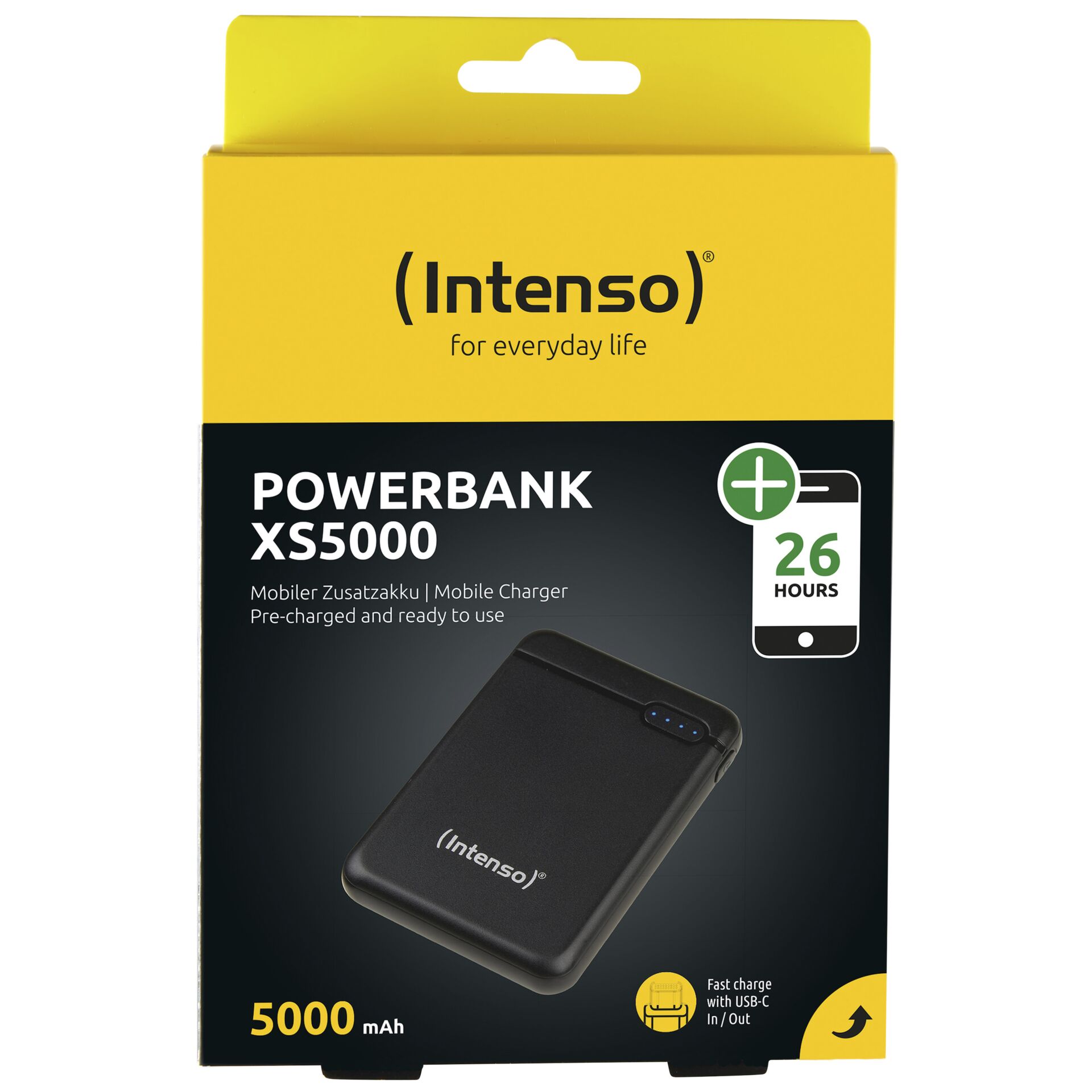 Intenso Powerbank XS5000 schwarz 5000 mAh inkl. USB-A to Type-C 813437_02 Intenso Powerbank XS5000 schwarz 5000 mAh inkl. USB-A to Type-C 813437_02