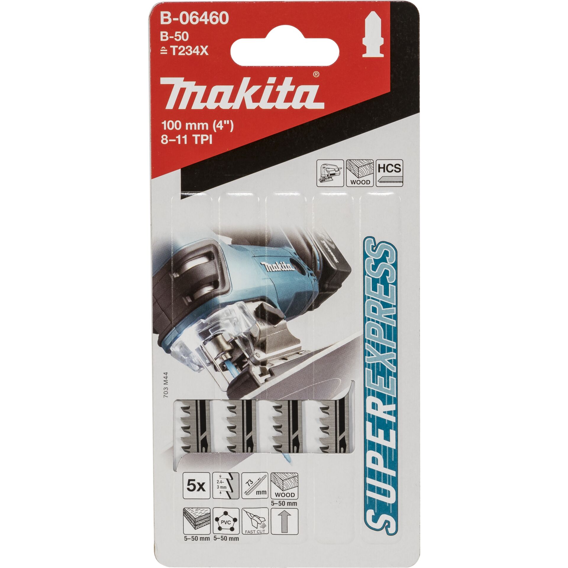 Makita B-06460 Stichsägeblatt B-50 Holz 5Stk 807172_00