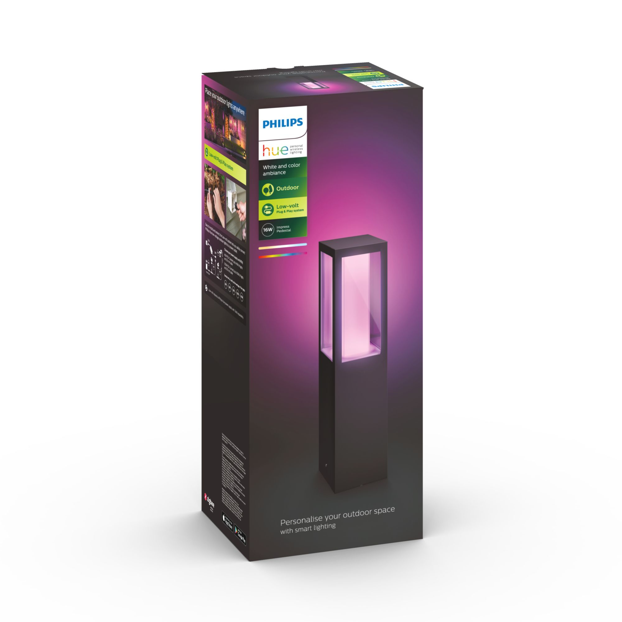 Philips HUE Impress Sockelleuchte, Erweiterung, schwarz. 65111929_9164490654