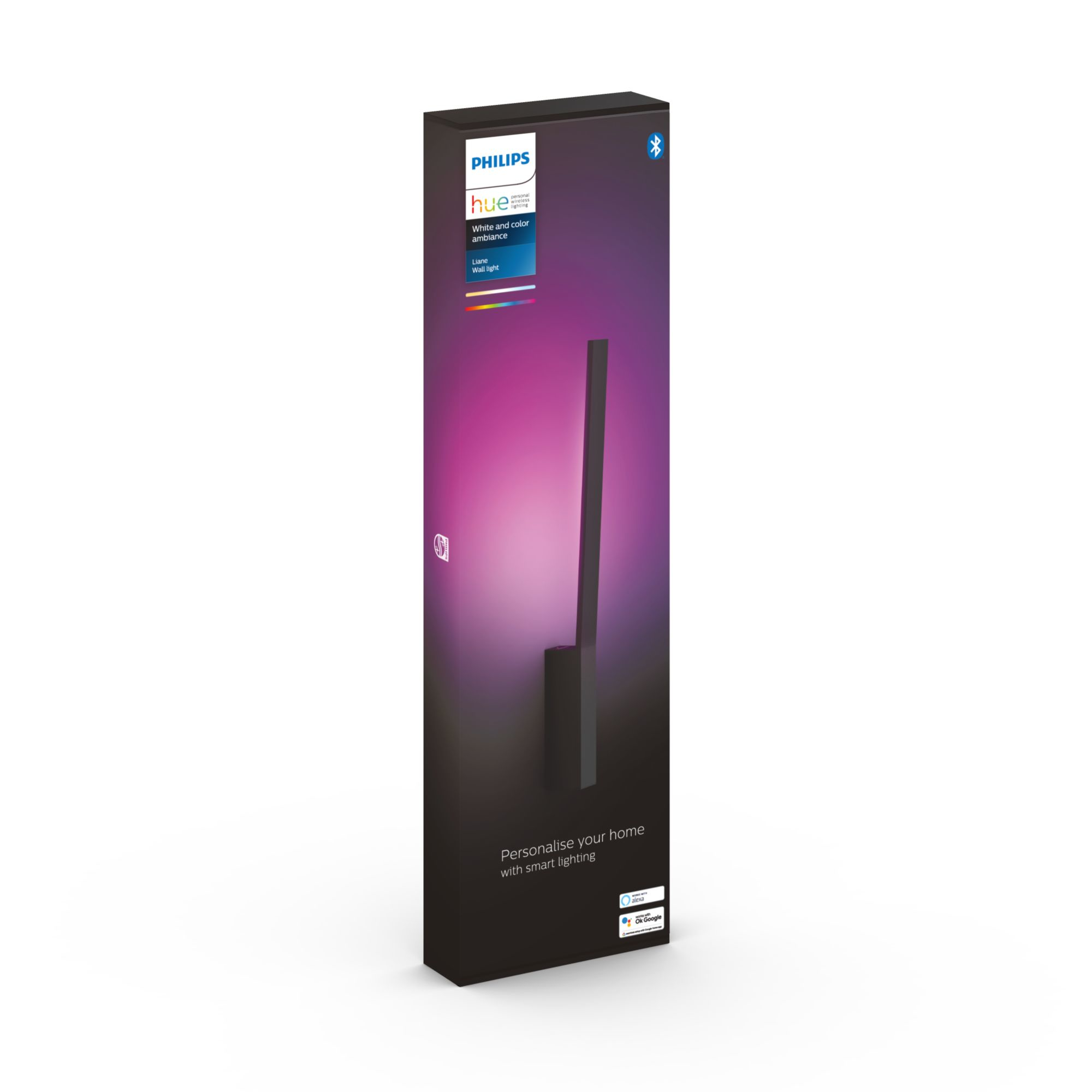 Philips Hue White&Col. Amb. Liane Wandleuchte schwarz 900lm 92757876_7948711721