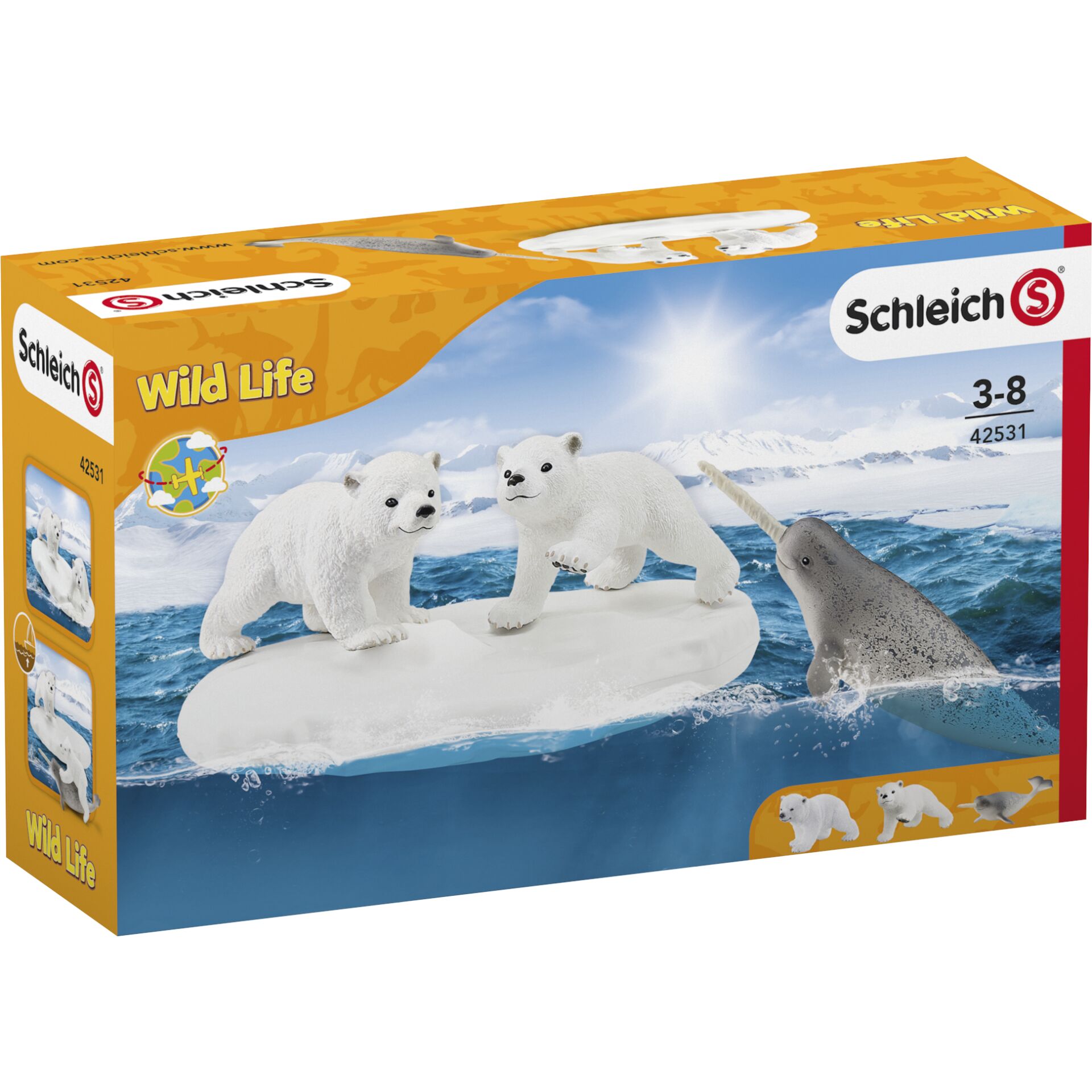 Schleich Wild Life         42531 Eisbären-Rutschpartie