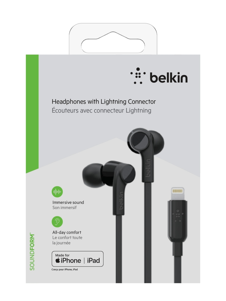 Belkin Rockstar Kopfhörer im Ohr Schwarz