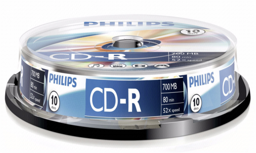 1x10 Philips CD-R 80Min 700MB 52x SP