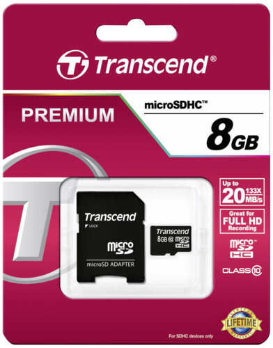 Transcend microSDHC          8GB