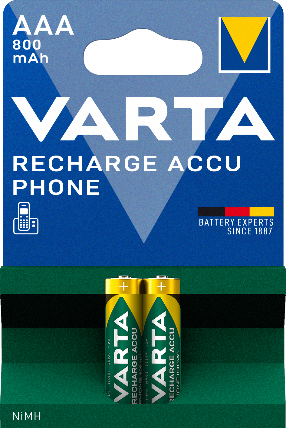 VARTA RECHARGE ACCU Phone AAA 800mAh Blister 2 - 50x 2er Packs 34377745_7577281325