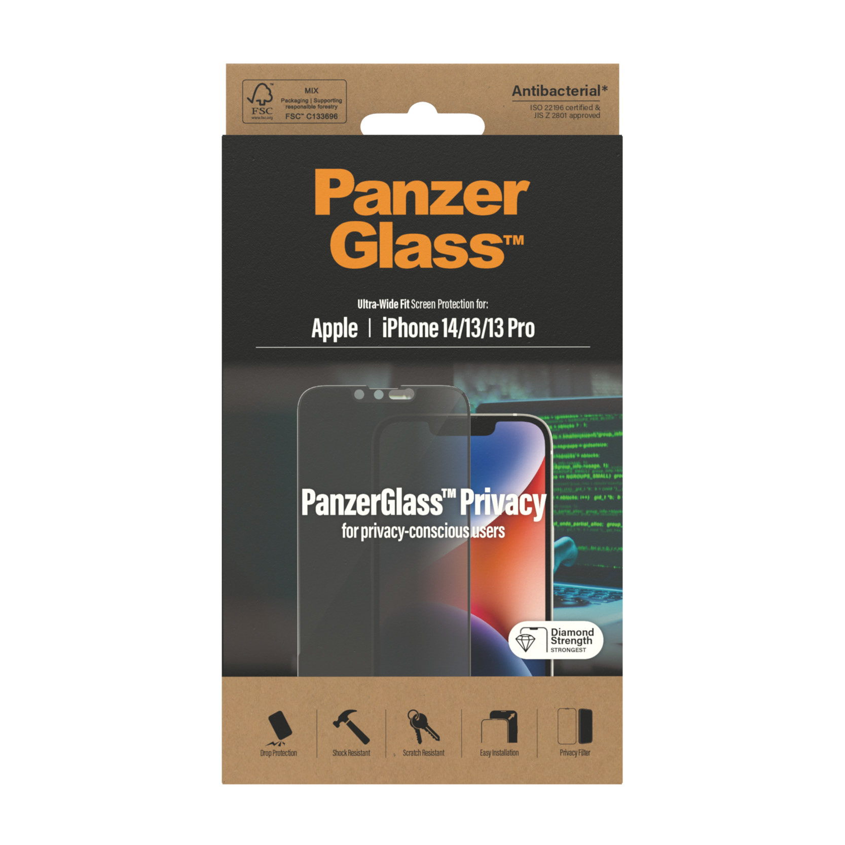 PanzerGlass iPhone 14/13/13 Pro Ultrawide Privacy AB 100351515_6220566928