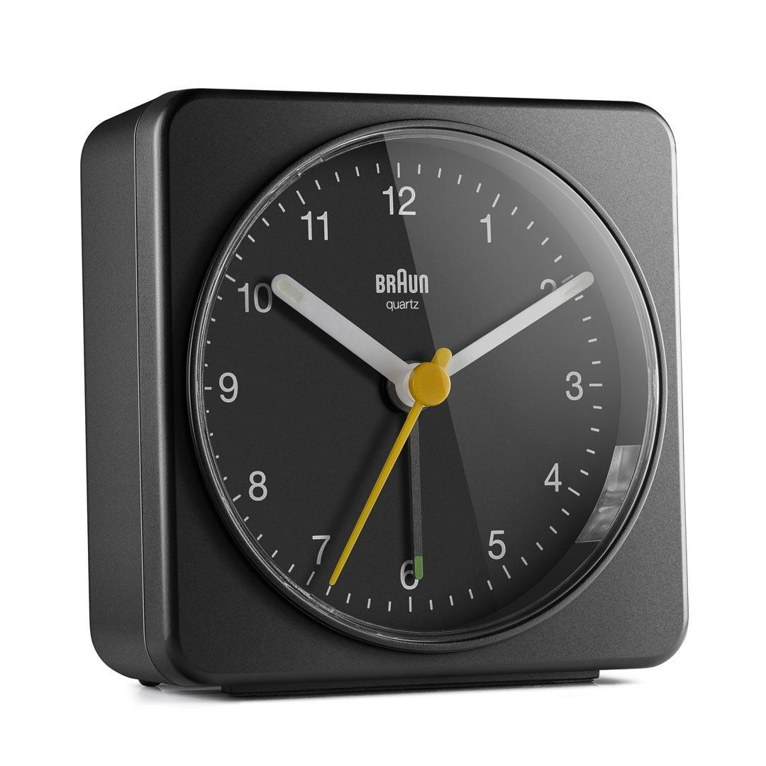 Braun BC 03 B Quarzwecker analog schwarz – Ansicht 1