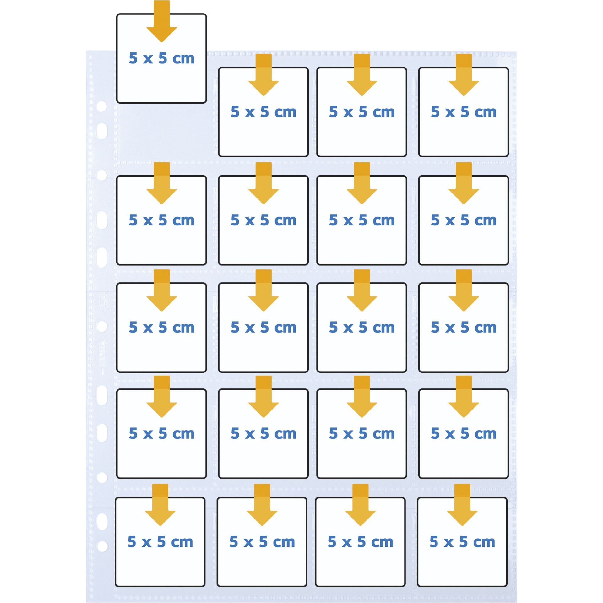 Herma Diahüllen 5x5  10 Blatt klar/matt                   7698 254300_02
