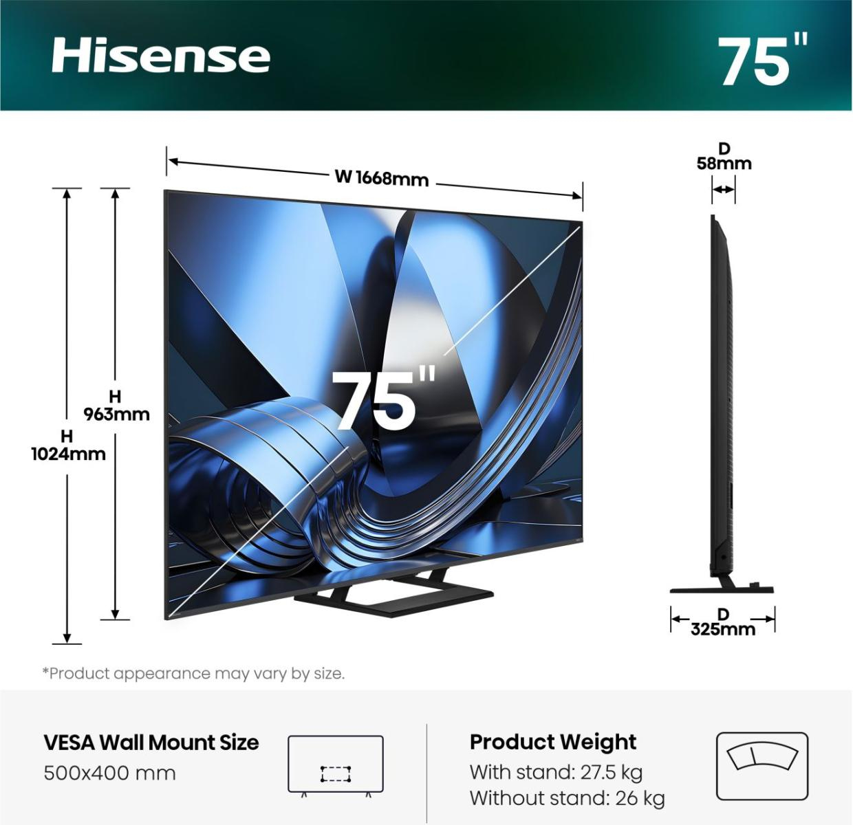 Hisense 75U7DSE – Ansicht 2