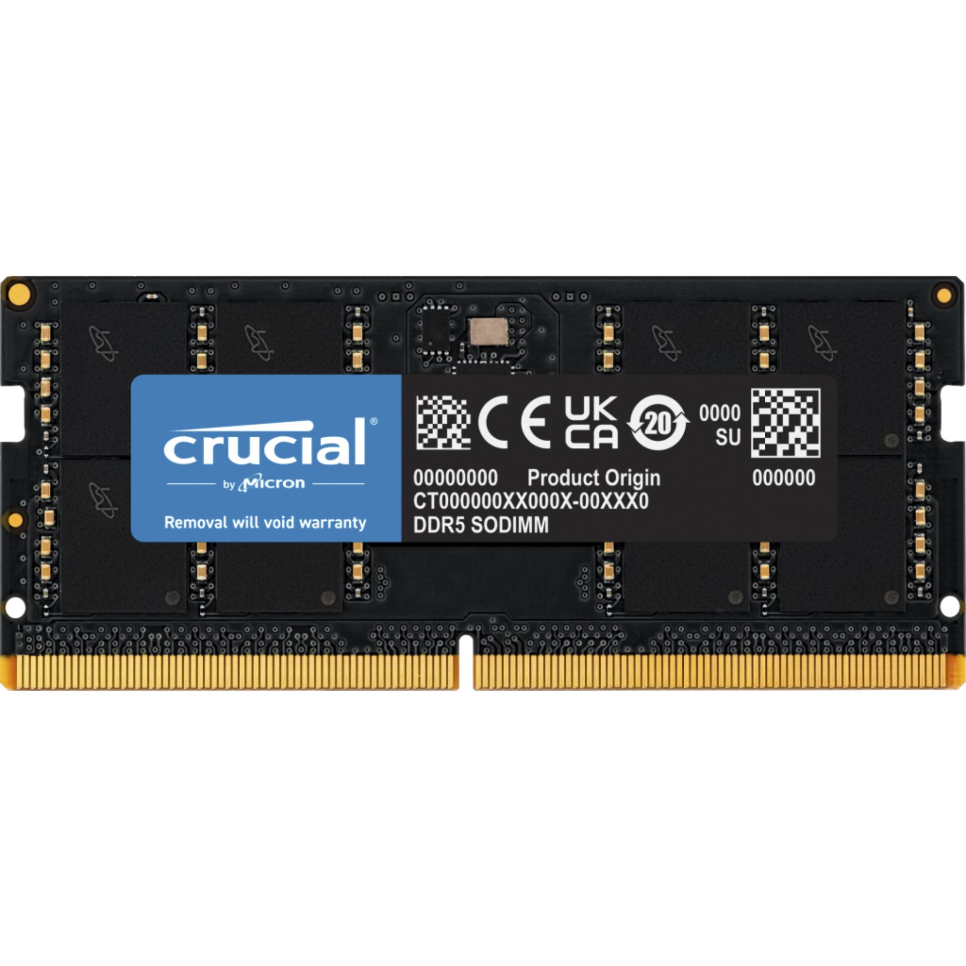 Crucial 32GB DDR5-4800 SODIMM CL40 (16Gbit)