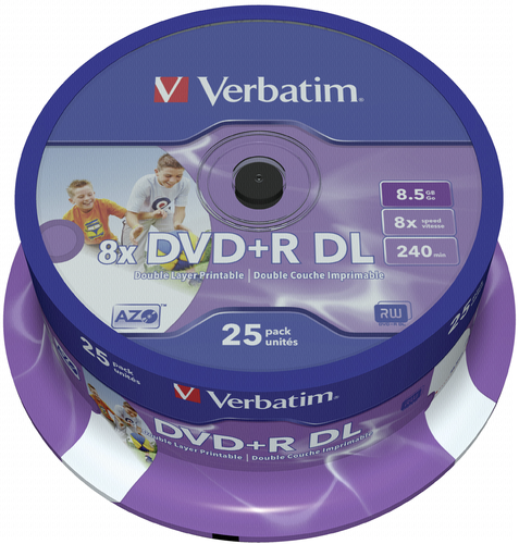 1x25 Verbatim DVD+R Double Layer