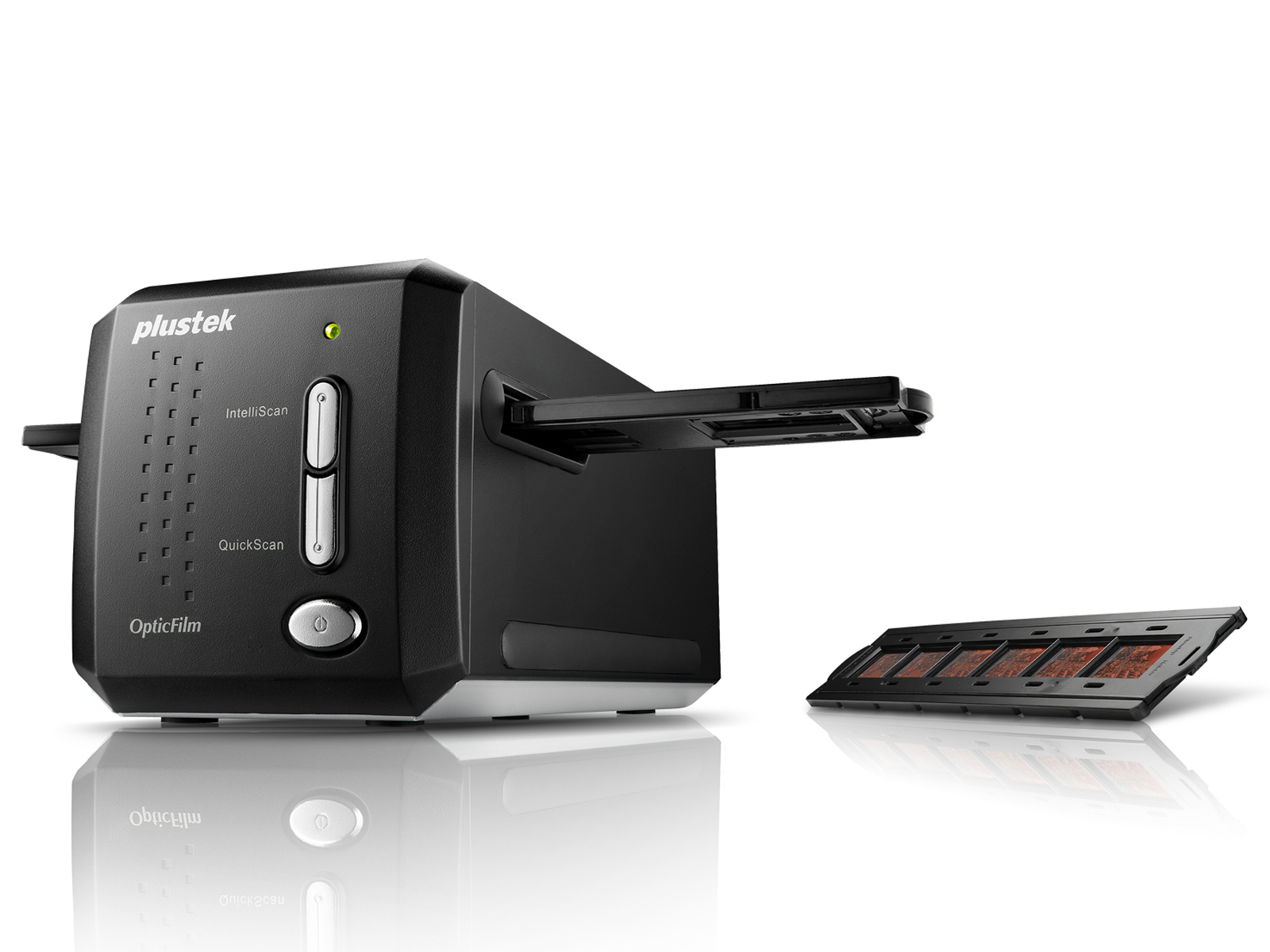 Plustek OpticFilm Filmscanner mit Diahalter und Dias
