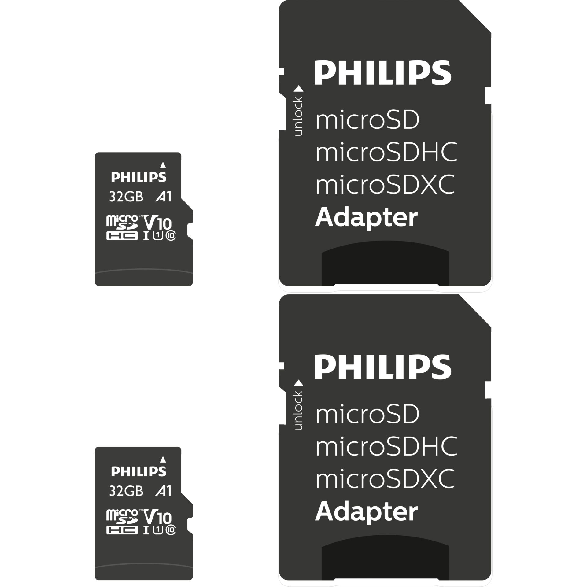 Philips MicroSDHC 2-Pack    32GB Class 10 UHS-I U1 incl. Adapter 797981_00