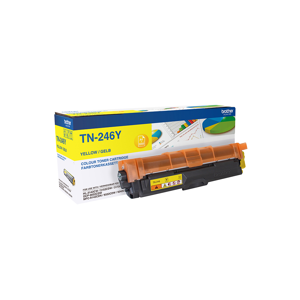 Brother TN-246Y Lasertoner 2200Seiten Gelb Lasertoner / Patrone