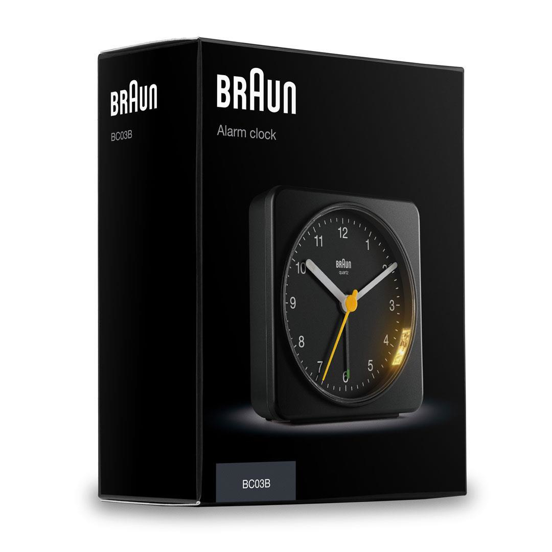 Braun BC 03 B Quarzwecker analog schwarz – Ansicht 7