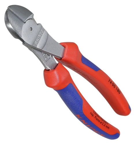 KNIPEX Kraft-Seitenschneider atramentiert 180 mm