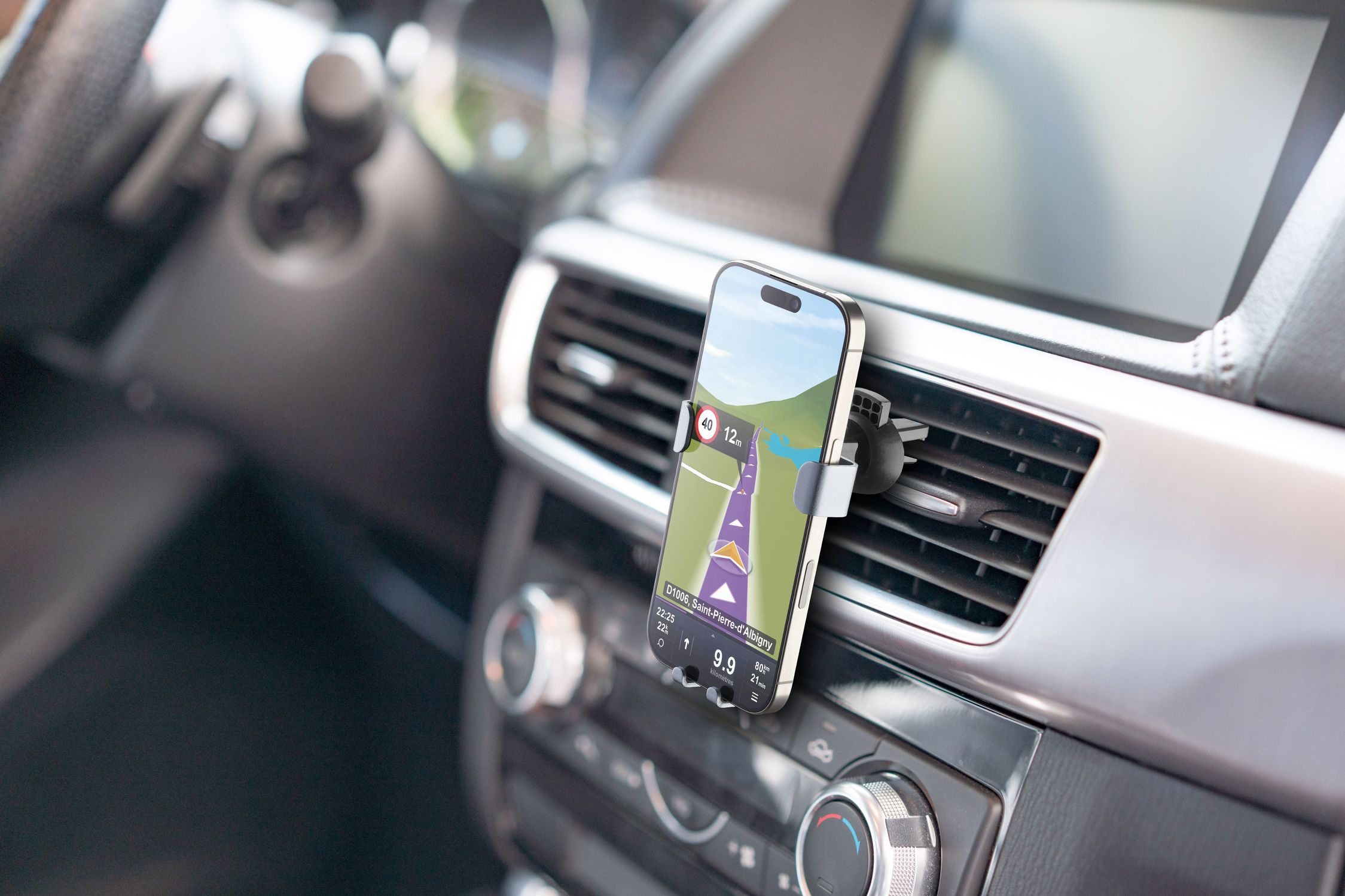 Cellularline Slide - Universal In Car Holder BLACK