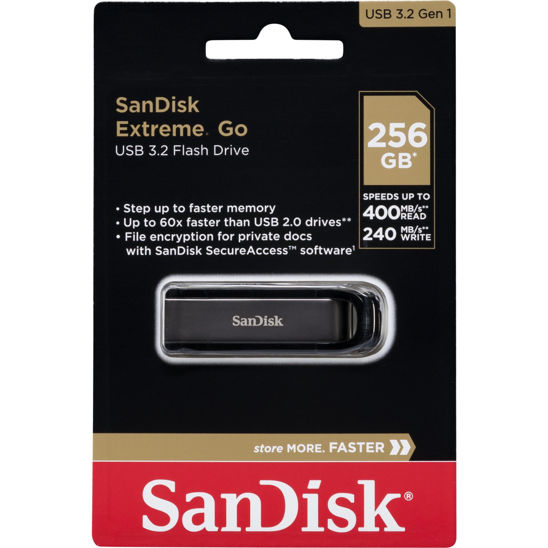 SanDisk Cruzer Extreme GO  256GB USB 3.2         SDCZ810-256G-G46