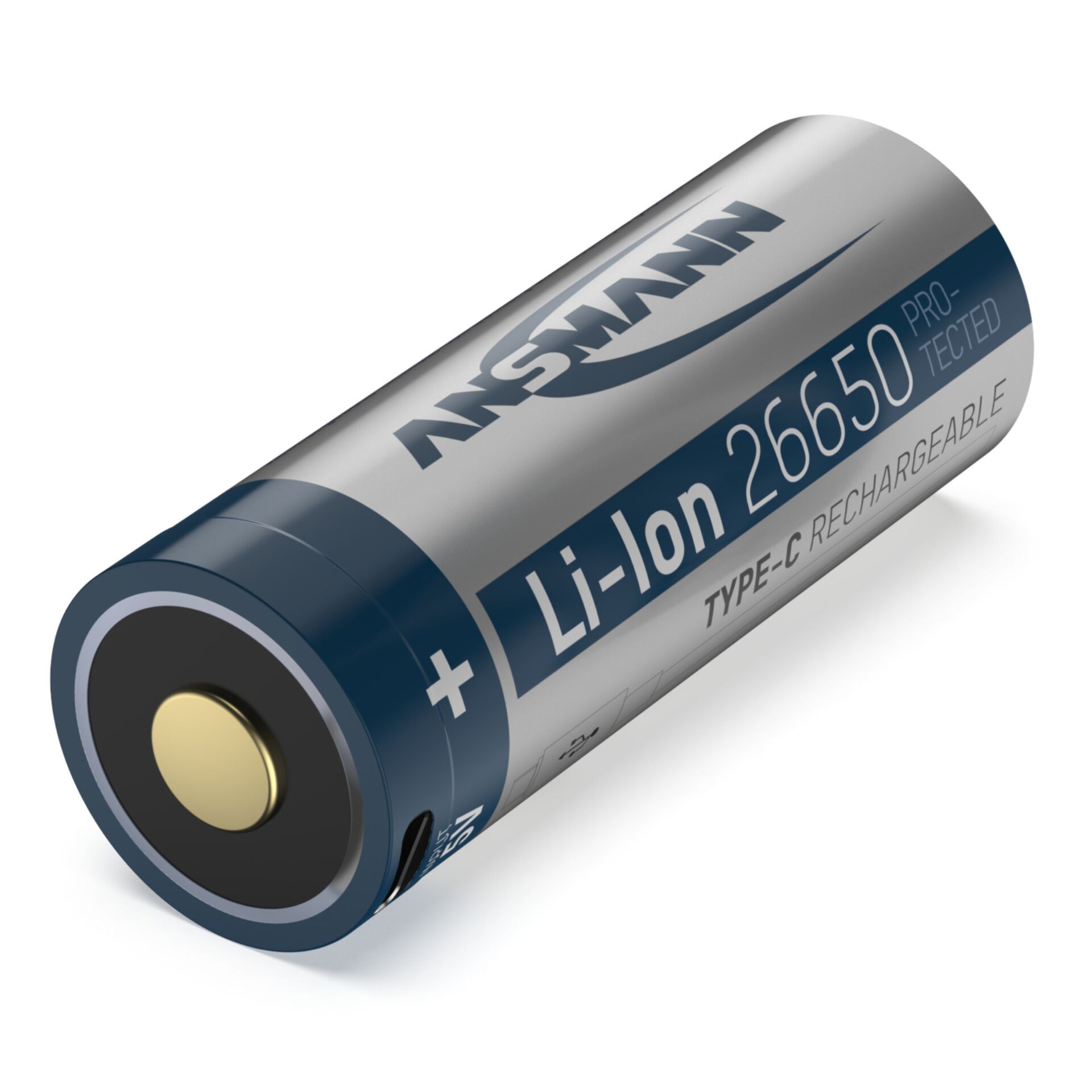 Ansmann Li-Ion 26650 5100mAh 3,6V Micro-USB Buchse  1307-0012