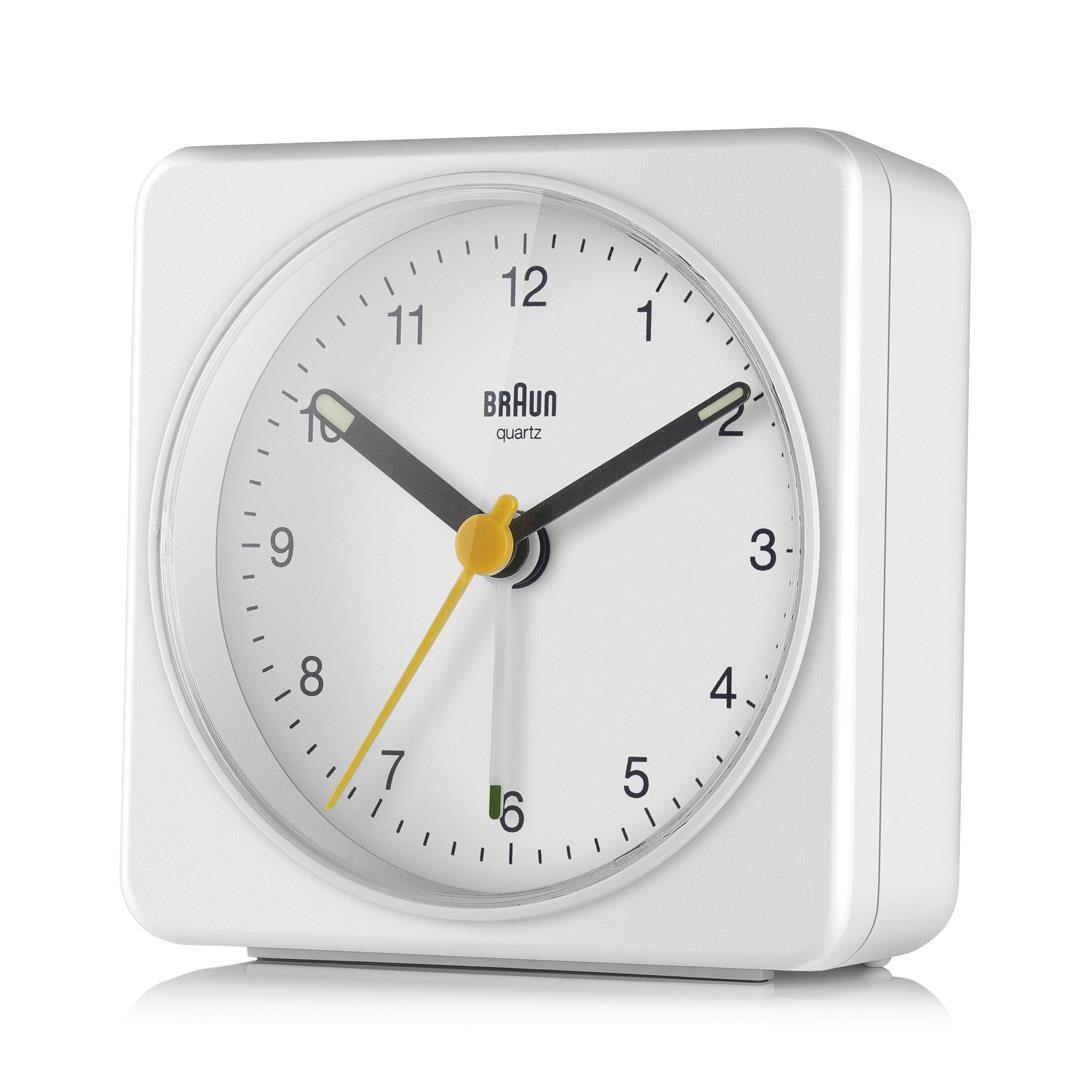 Braun BC 03 W Quarzwecker analog weiß – Ansicht 2