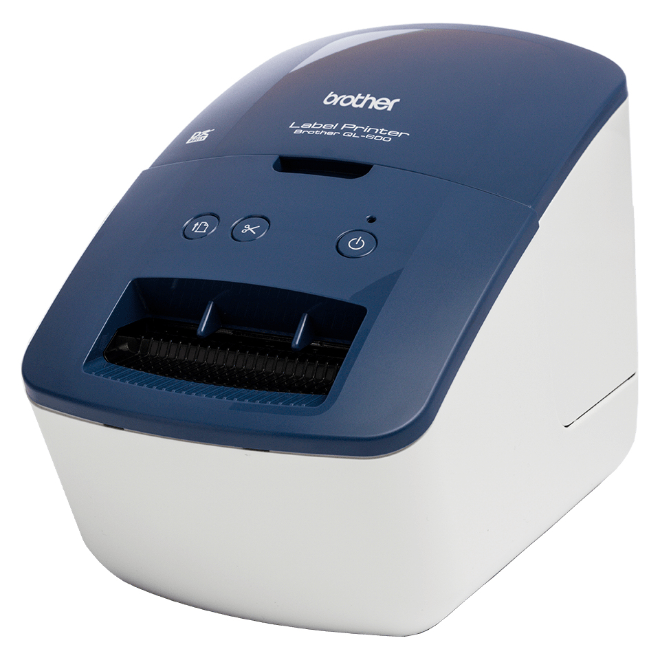 Brother QL-600B Etikettendrucker Blau – Ansicht 8