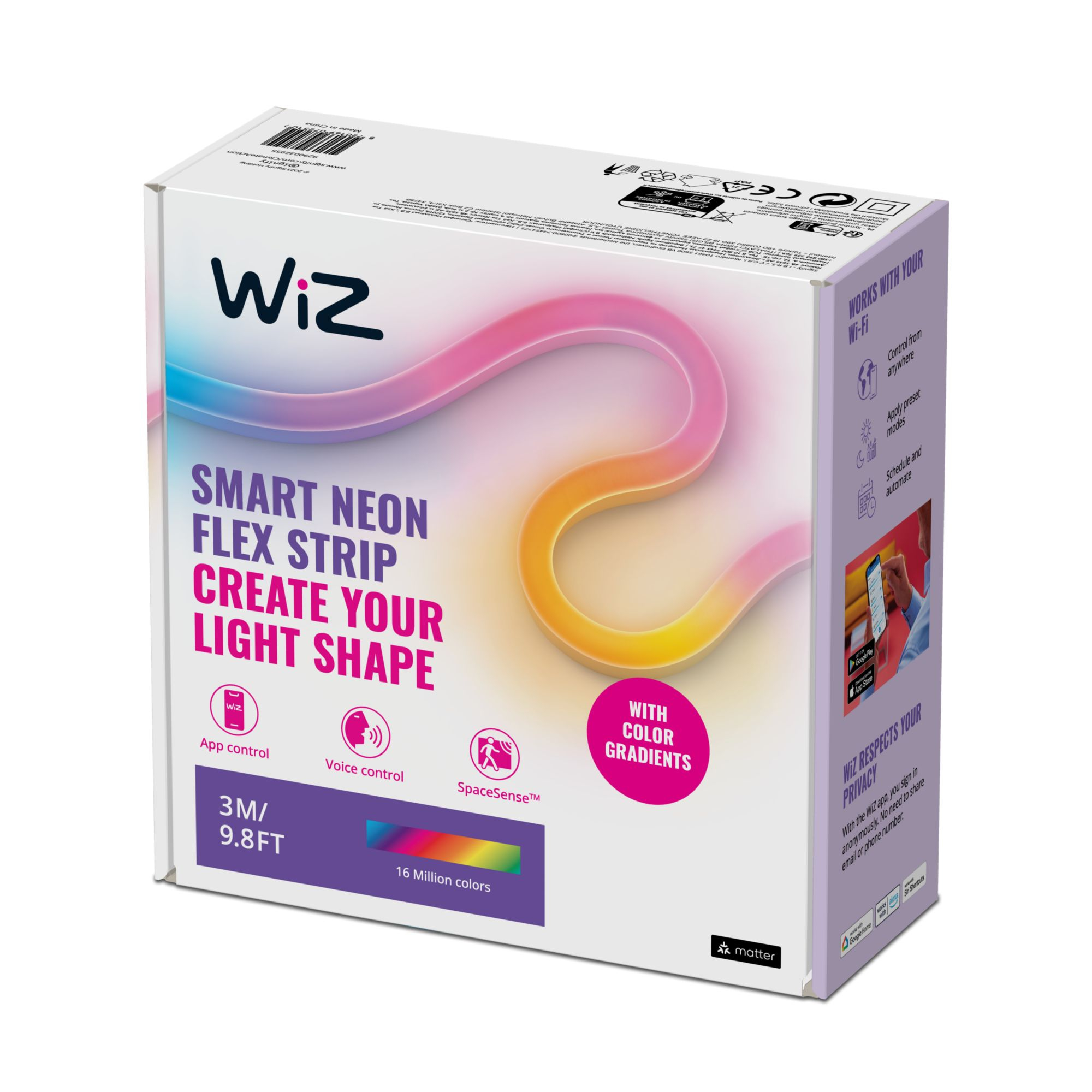 WiZ Flex Strip Tunable White & Color 3M Einzelpack ecece33e04dfc3074f89e7eecfa28e61