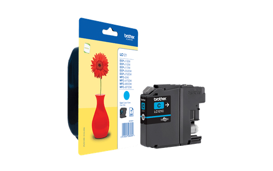 Brother Tintenpatrone LC-121C Cyan (ca. 300 Seiten) – Ansicht 4